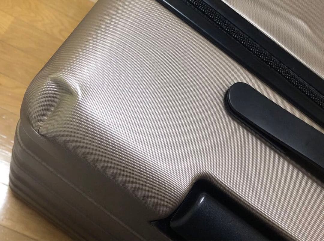 無印良品　キャリーケース 大型　88L ベージュ　スーツケースカバー付き