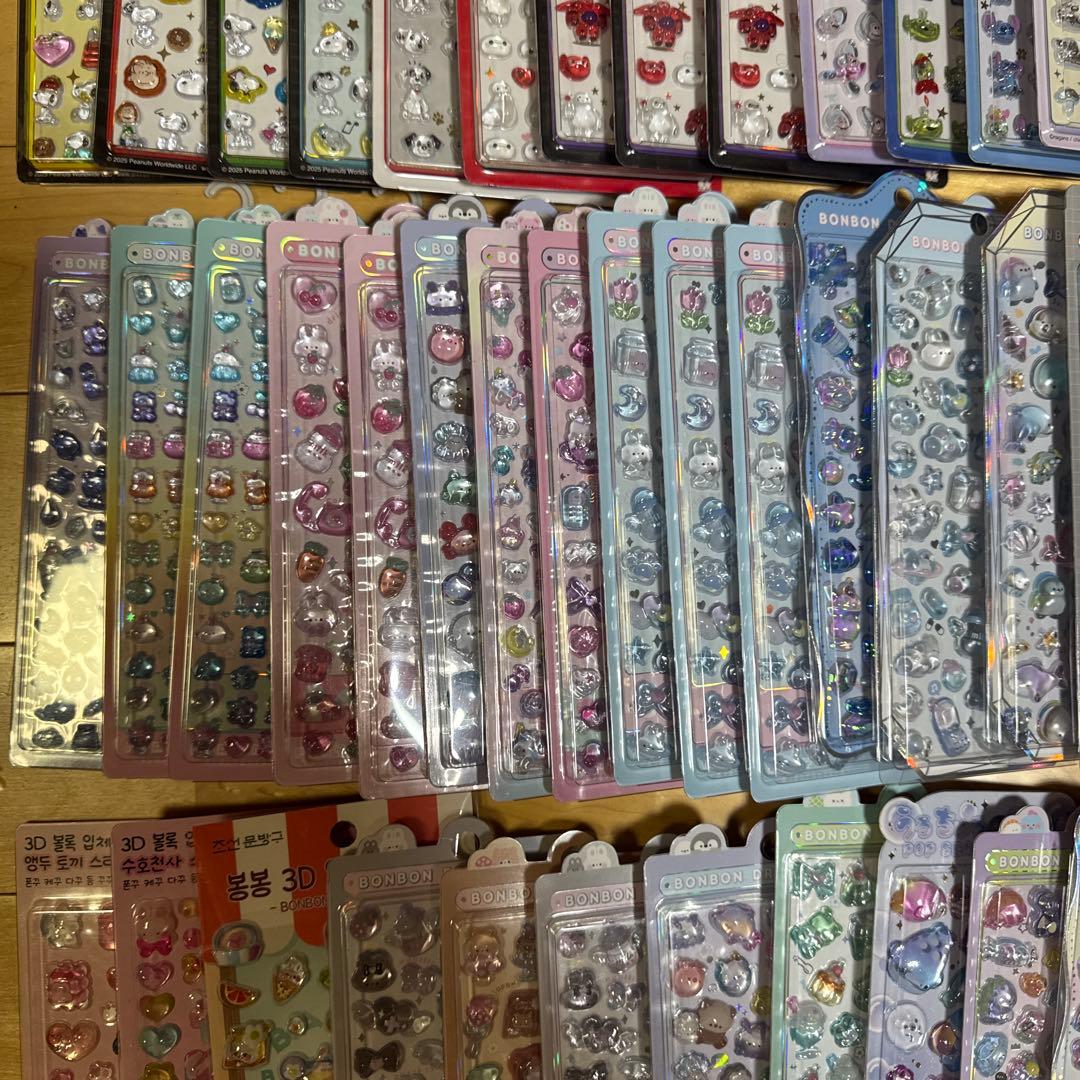 ボンボンドロップシール ディズニー サンリオ オリジナル まとめ売り 100枚