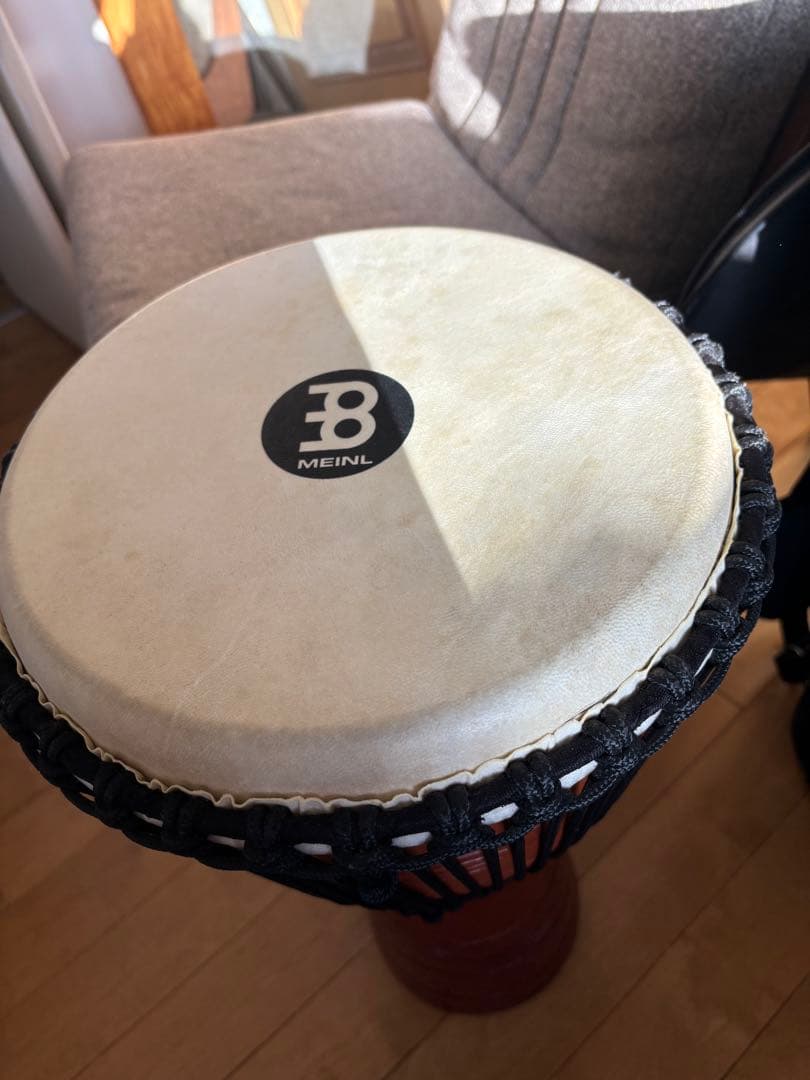 木製ジャンベ　マイネル　専用バッグ付き