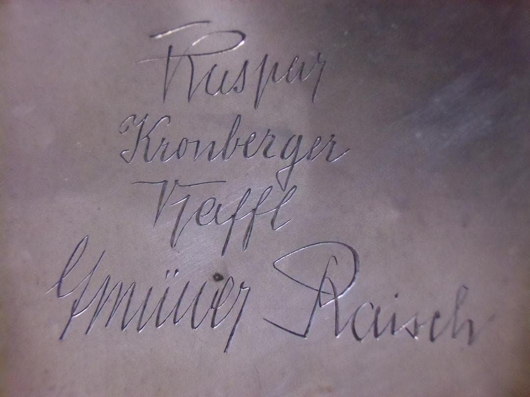 Ｗ帝政ドイツ軍/プロイセン王国＊鉄十字８００銀製シガレットケース（実物）