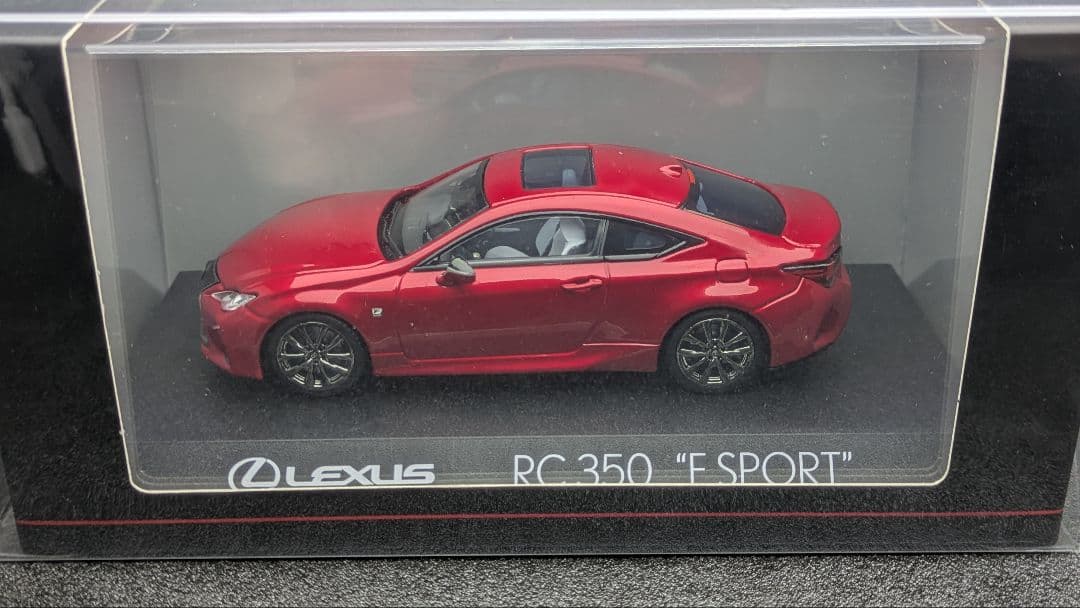 京商 1/43 レクサス RC 350 Fスポーツ レッド ミニカー