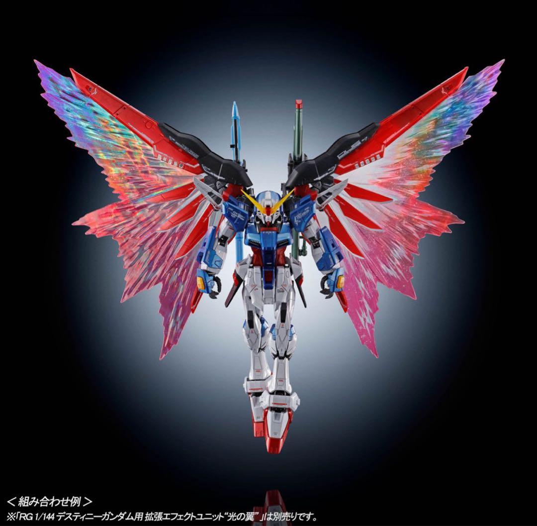 RG1/144ストライクフリーダムガンダム　デスティニーガンダム光の翼セット