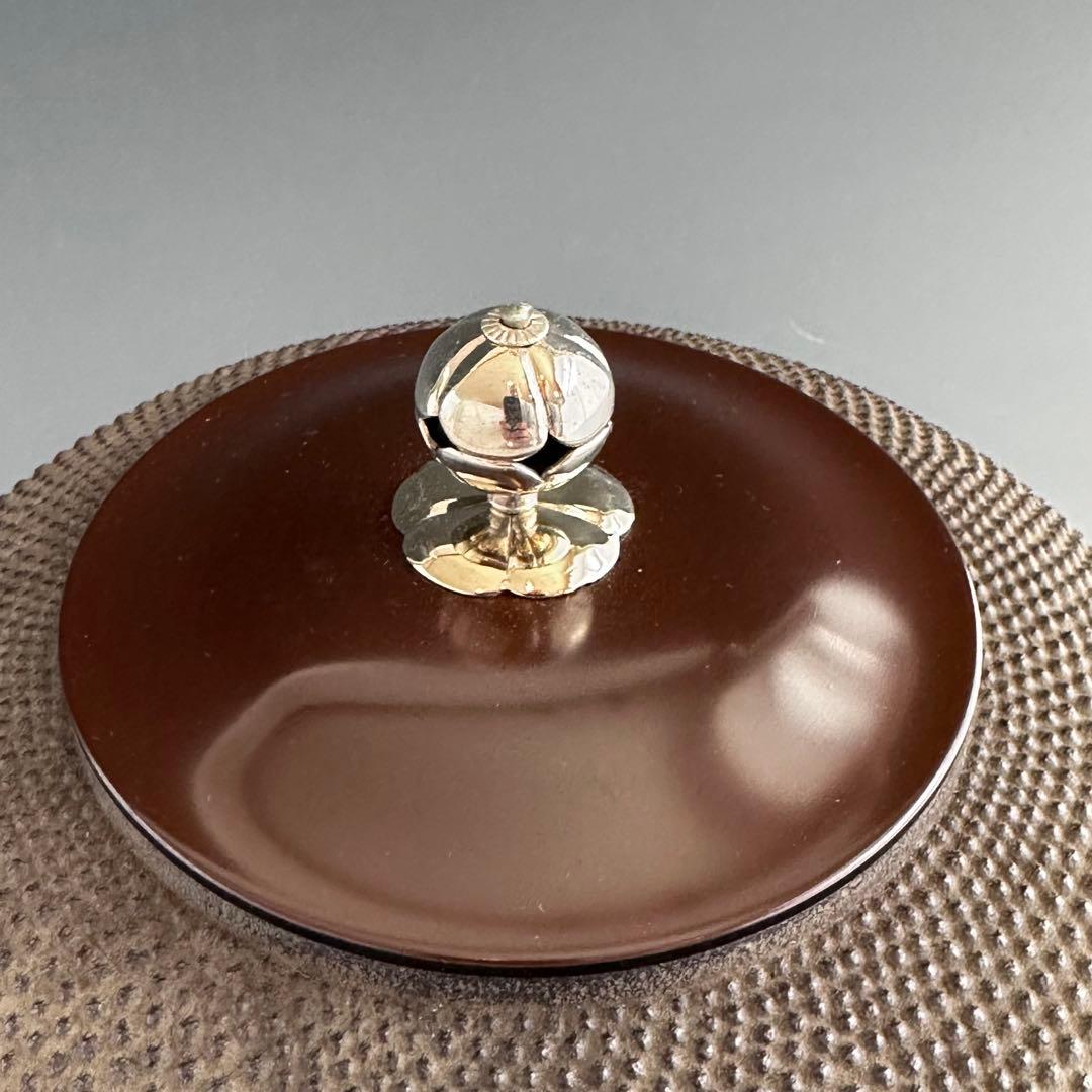 茶道具　切掛　鬼面風炉　南鐐摘　霰地紋釜添え　高橋敬典　菊地政光　未使用　茶釜