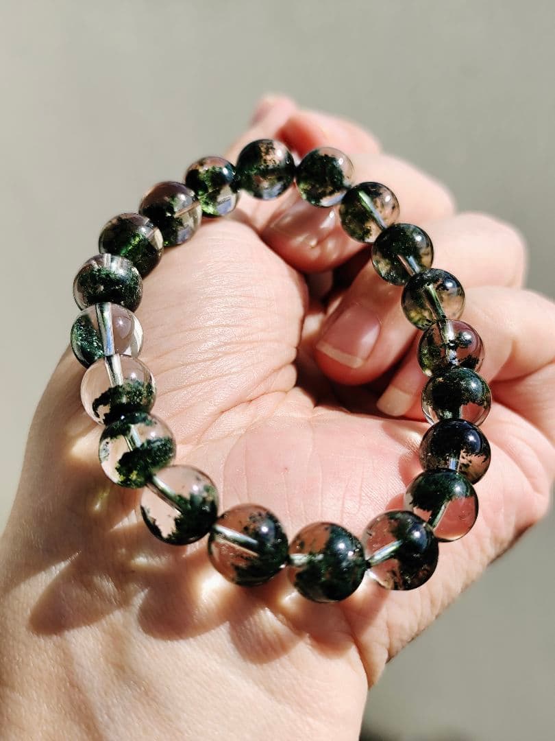 グリーンガーデンクォーツ 10ミリ K00688◆透明感◆