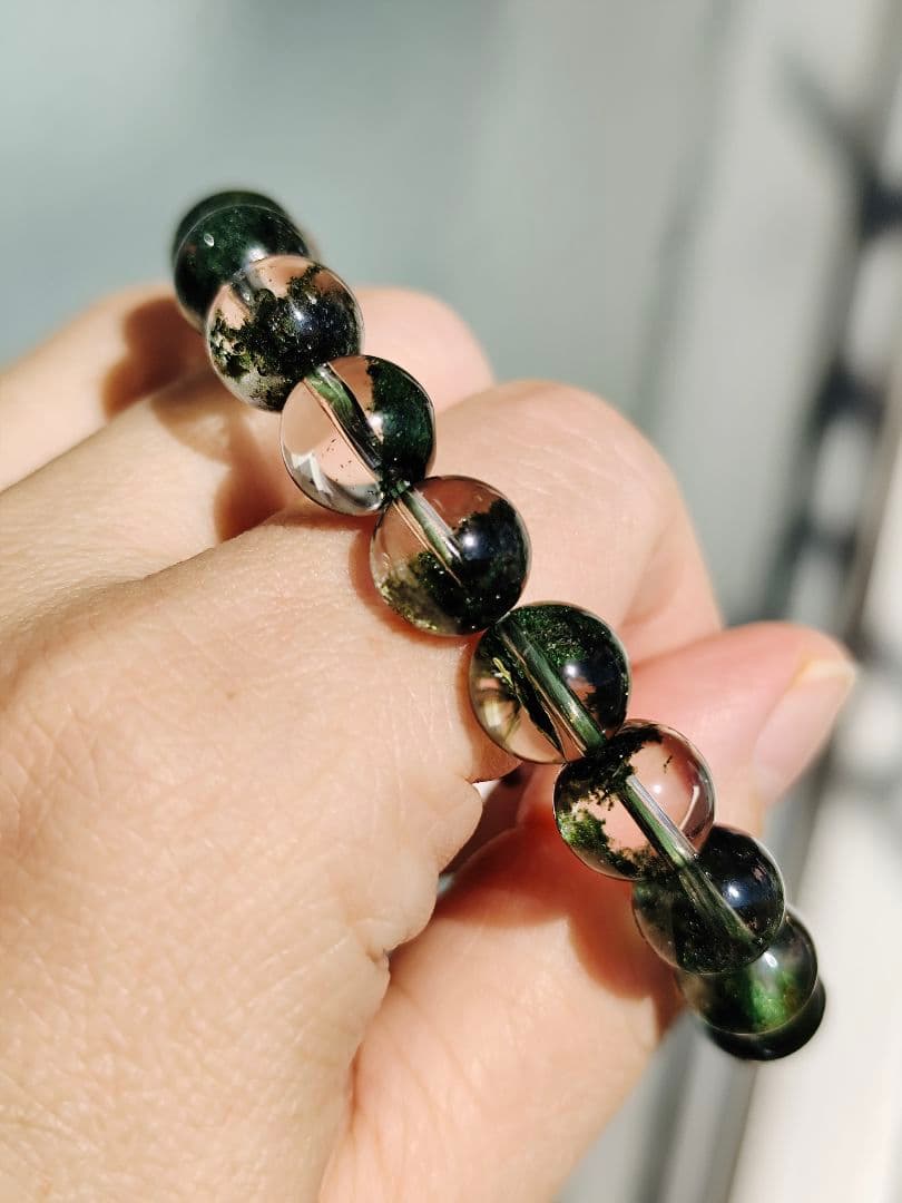 グリーンガーデンクォーツ 10ミリ K00688◆透明感◆