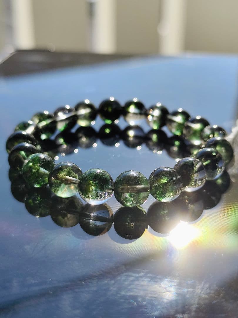 グリーンガーデンクォーツ 10ミリ K00688◆透明感◆