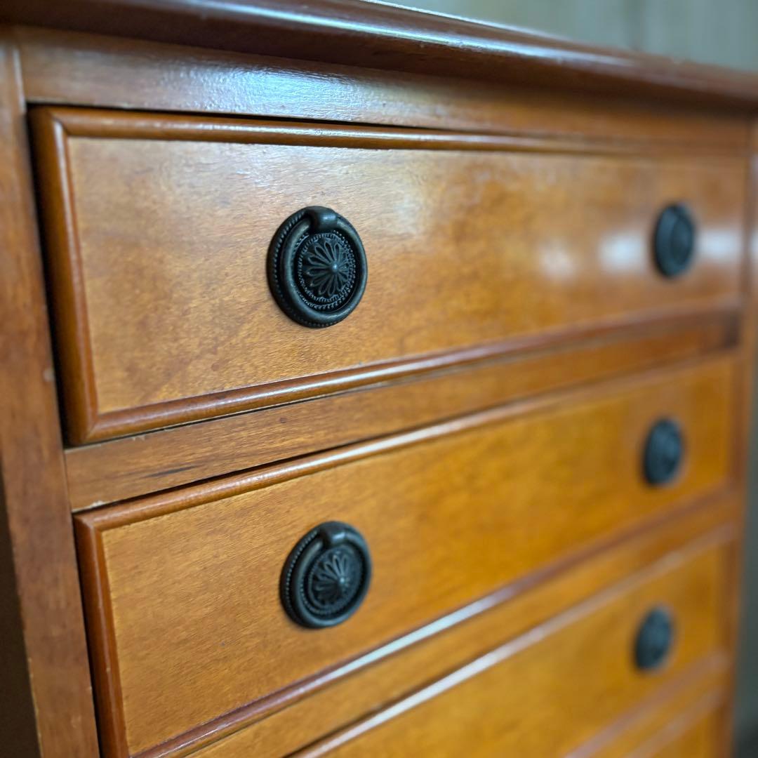 英国ヴィンテージ　6段チェスト　ミドルチェスト