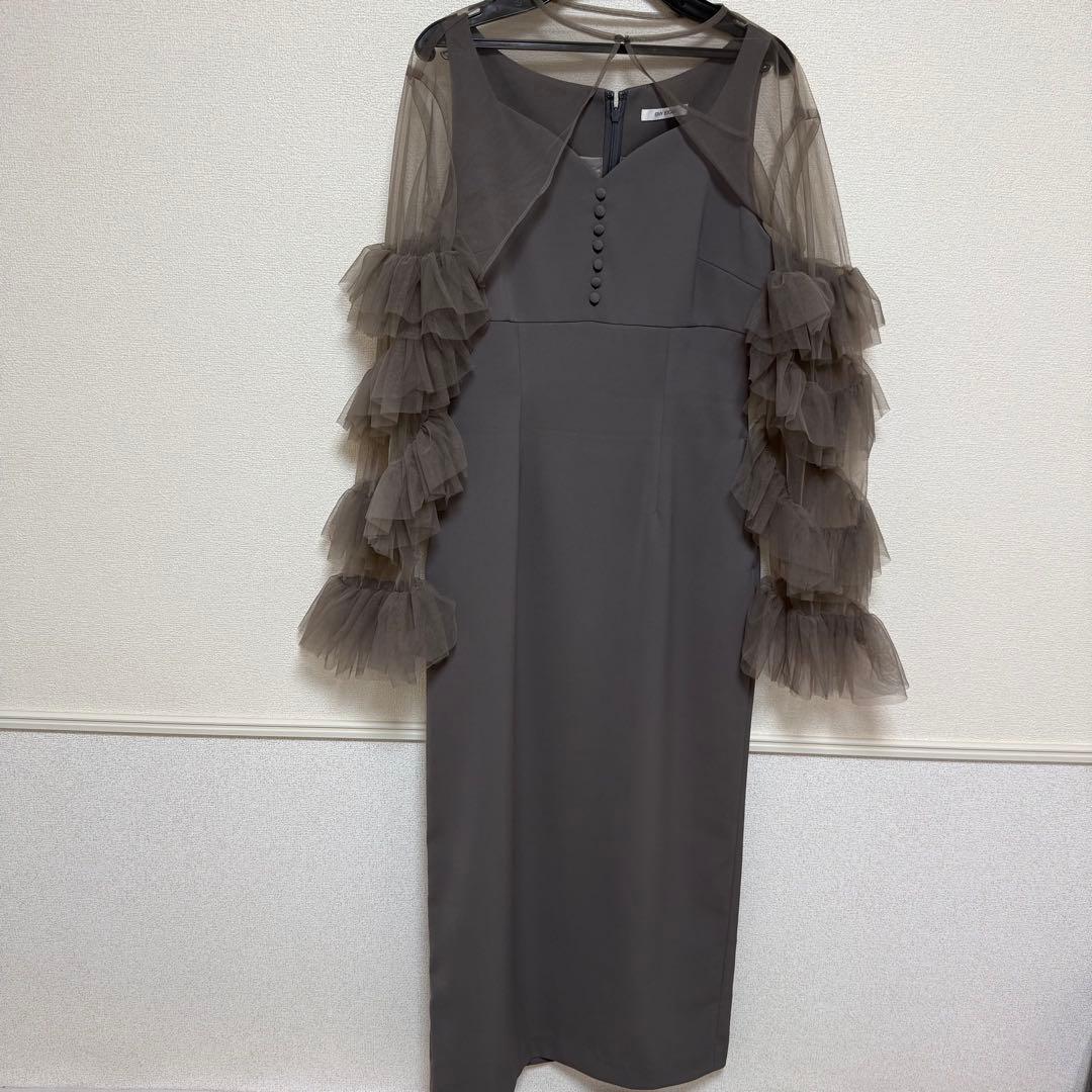 美品　eimy istoire ラッフルスリーブチュールボレロSETキャミドレス