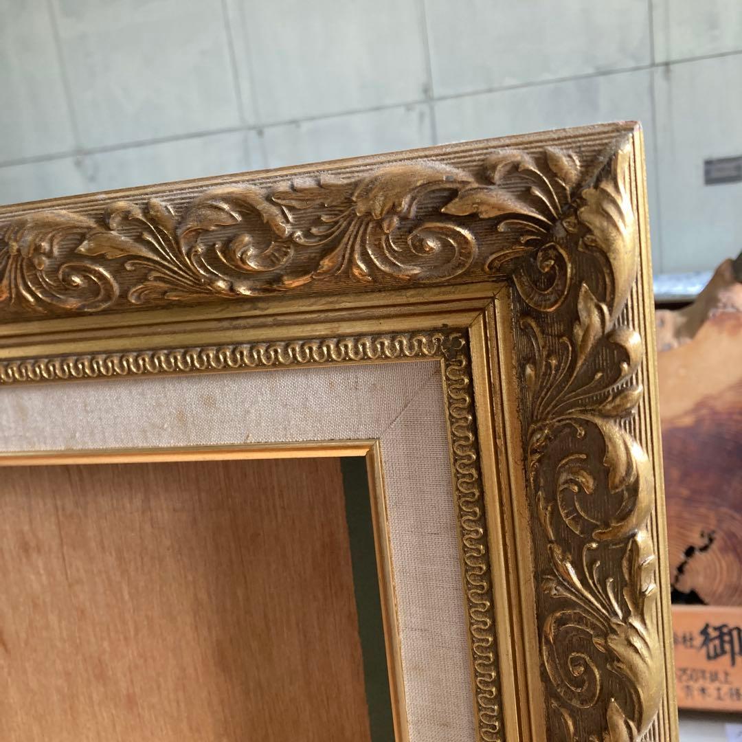大型 F80号 油彩額縁 ゴールドフレーム 金装飾 埼玉県 川越市 引き取り可