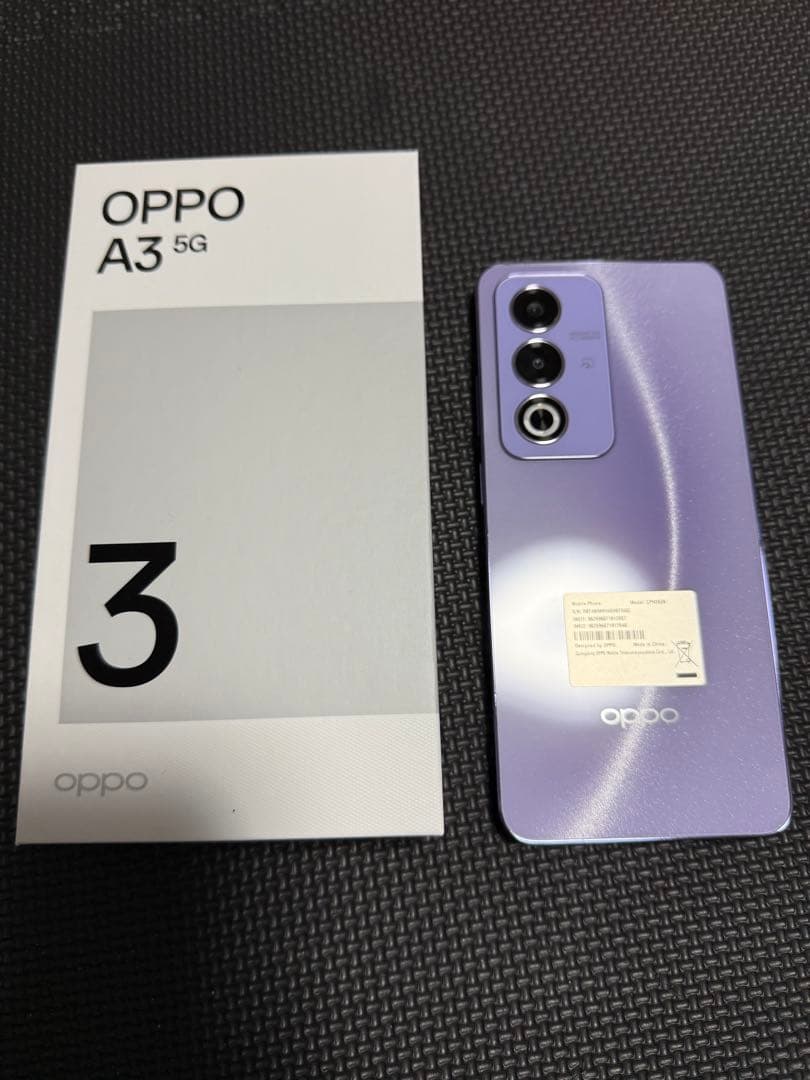 OPPO A3 5G パープル 本体