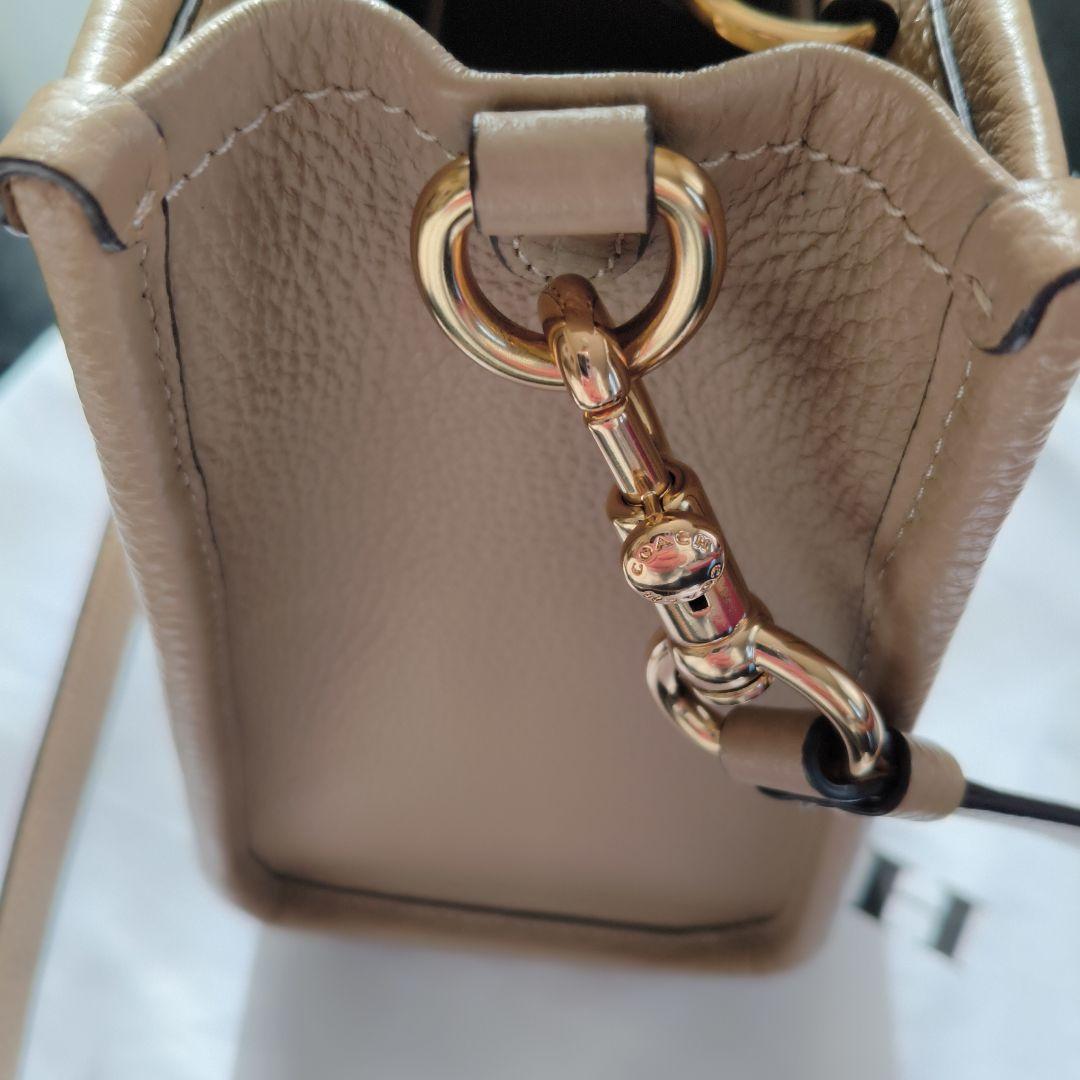 COACH 2wayデンプシーベージュ ショルダトートーバッグ