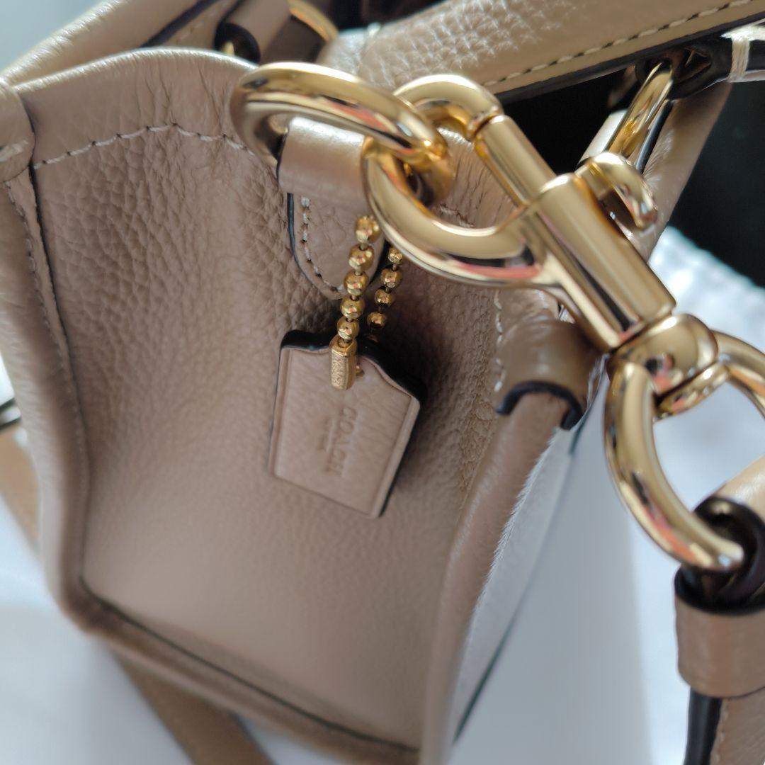 COACH 2wayデンプシーベージュ ショルダトートーバッグ