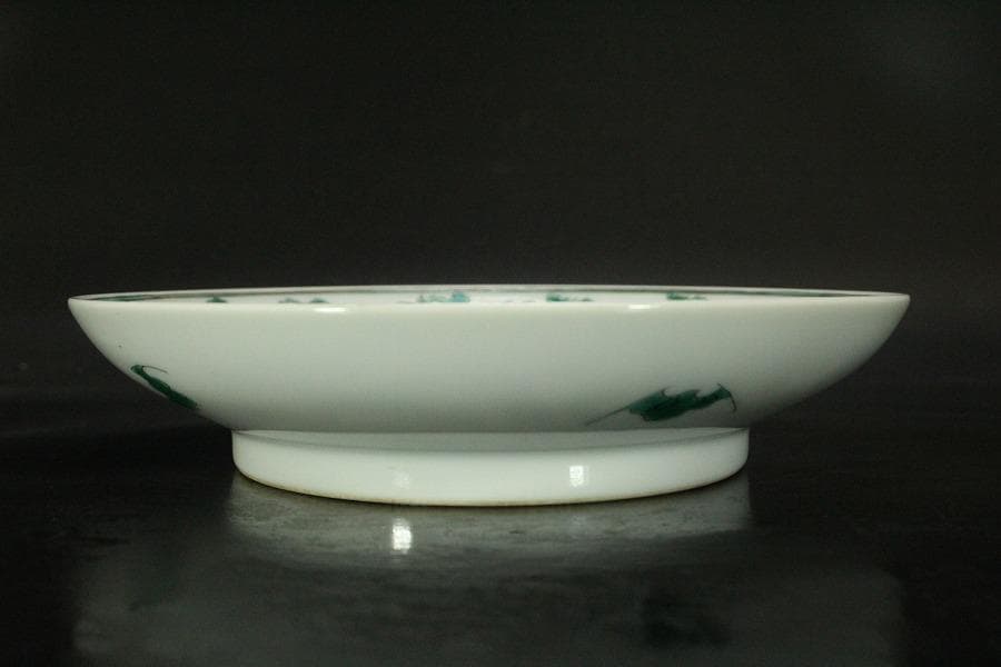 中国美術 龍紋 皿 φ20.3cm 雍正年製 款 希少 HA236