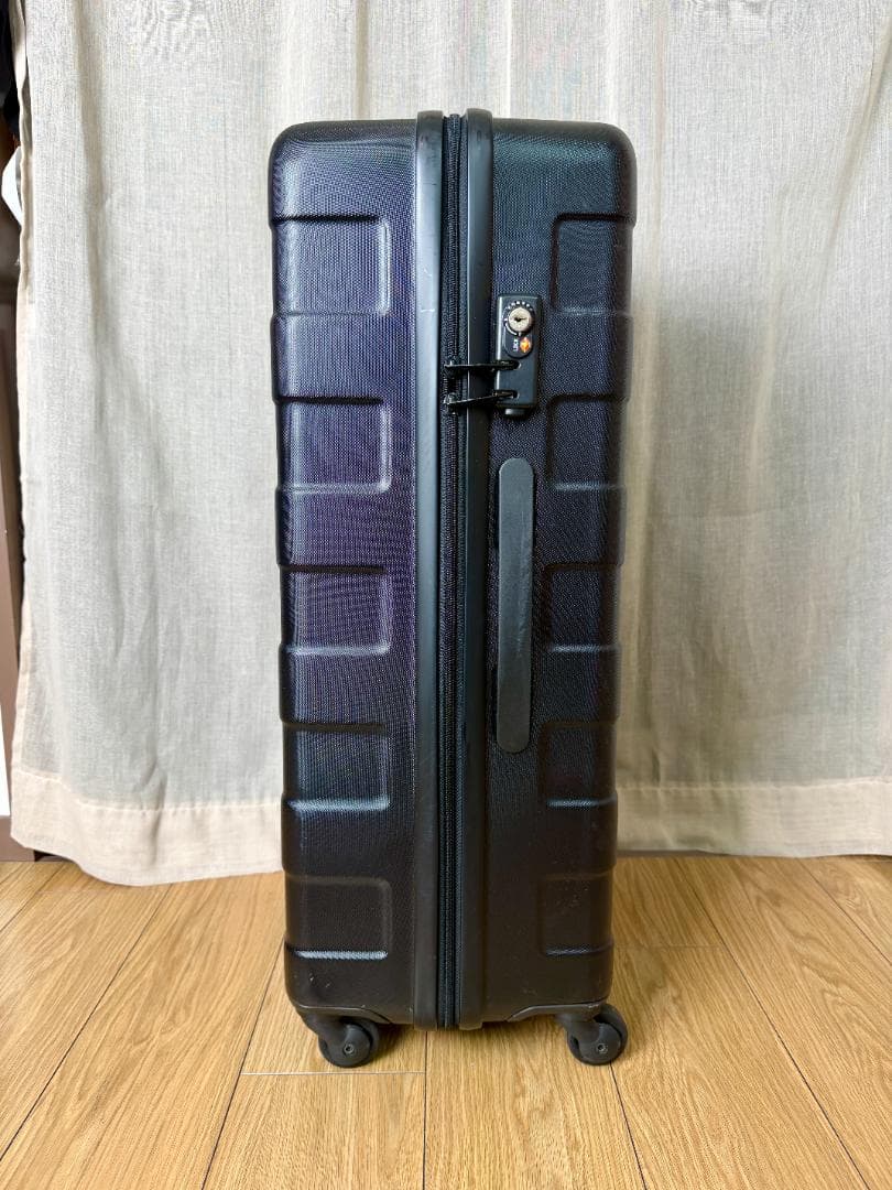 無印良品 キャリーケース バーを自由に調節できる ハード スーツケース 72L