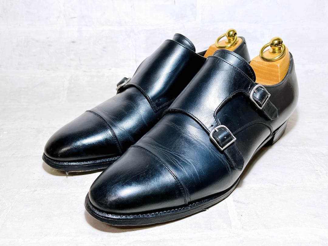 【美品】a piece of craftsman ダブルモンク 約28cm