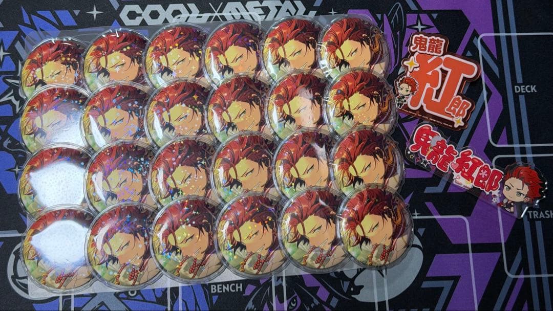 あんスタ 鬼龍紅郎 缶バッジ アクリルネームプレート