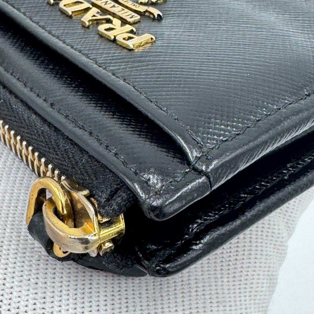 PRADA プラダ サフィアーノ レザー ケース ブラック シリアル 箱