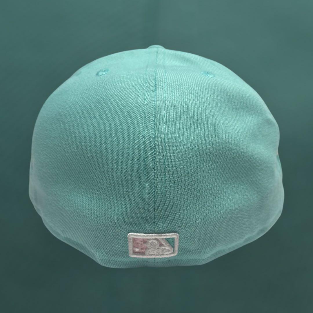 極希少　newera ターコイズブルー　ジュエリーカスタム　1/2