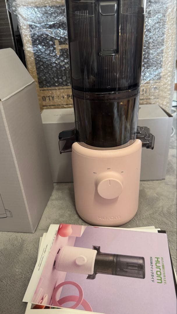HUROM ヒューロム スロージューサー H310A ピンク