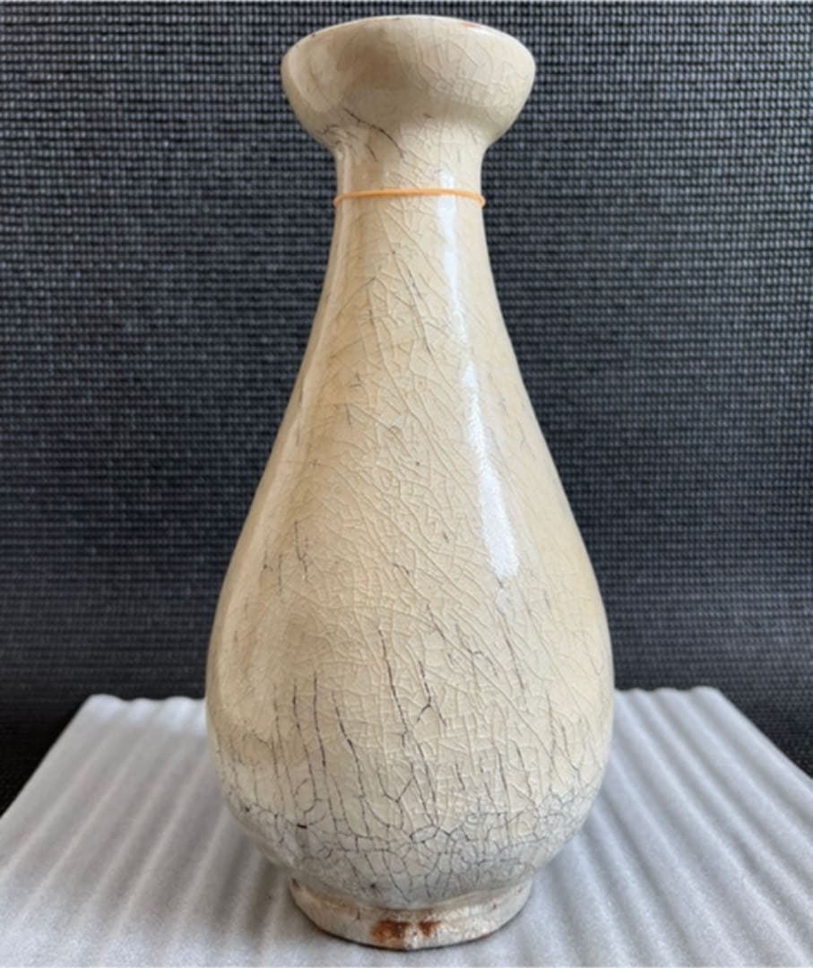 高橋佐門　造　花瓶　粉吹窯変　陶印あり　骨董