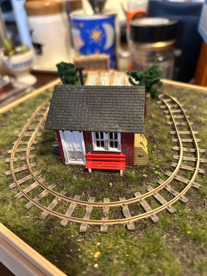 HOナロー・Nゲージ小型レイアウト 小屋と倉庫のセット