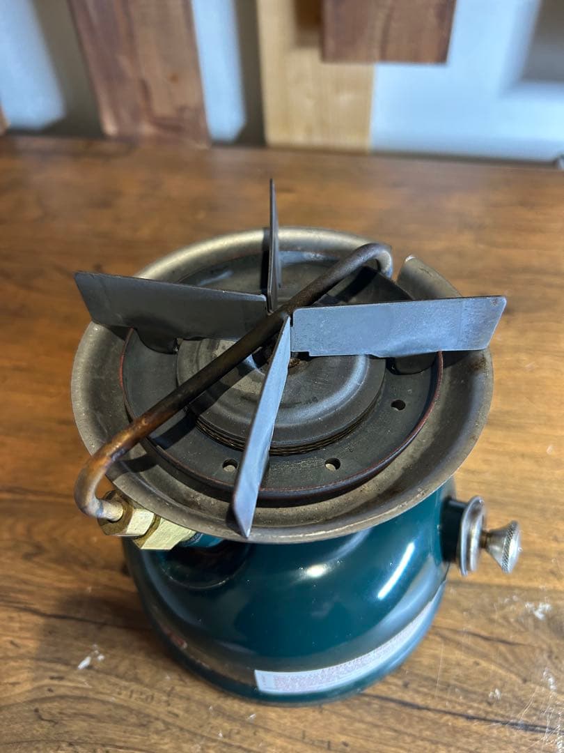 【動作確認済】コールマン508 バーナー　2レバー式　カバー付き