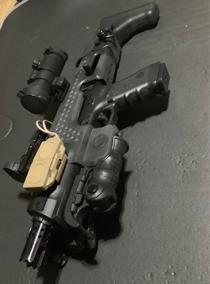 ブラックエアガン スコープ付き