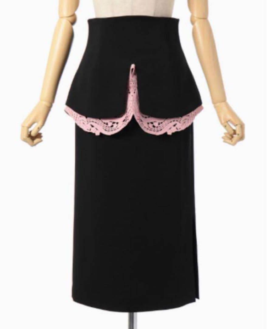 Mame kurogouchi ペプラムスカート　ブラック