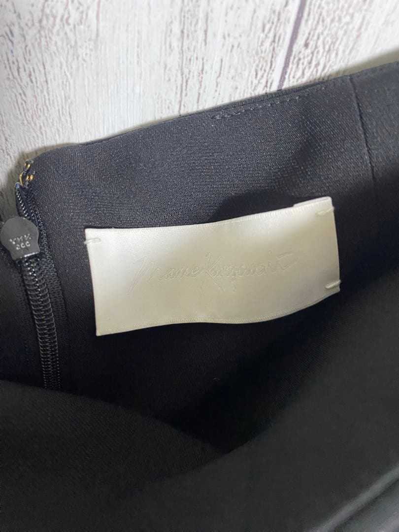 Mame kurogouchi ペプラムスカート　ブラック