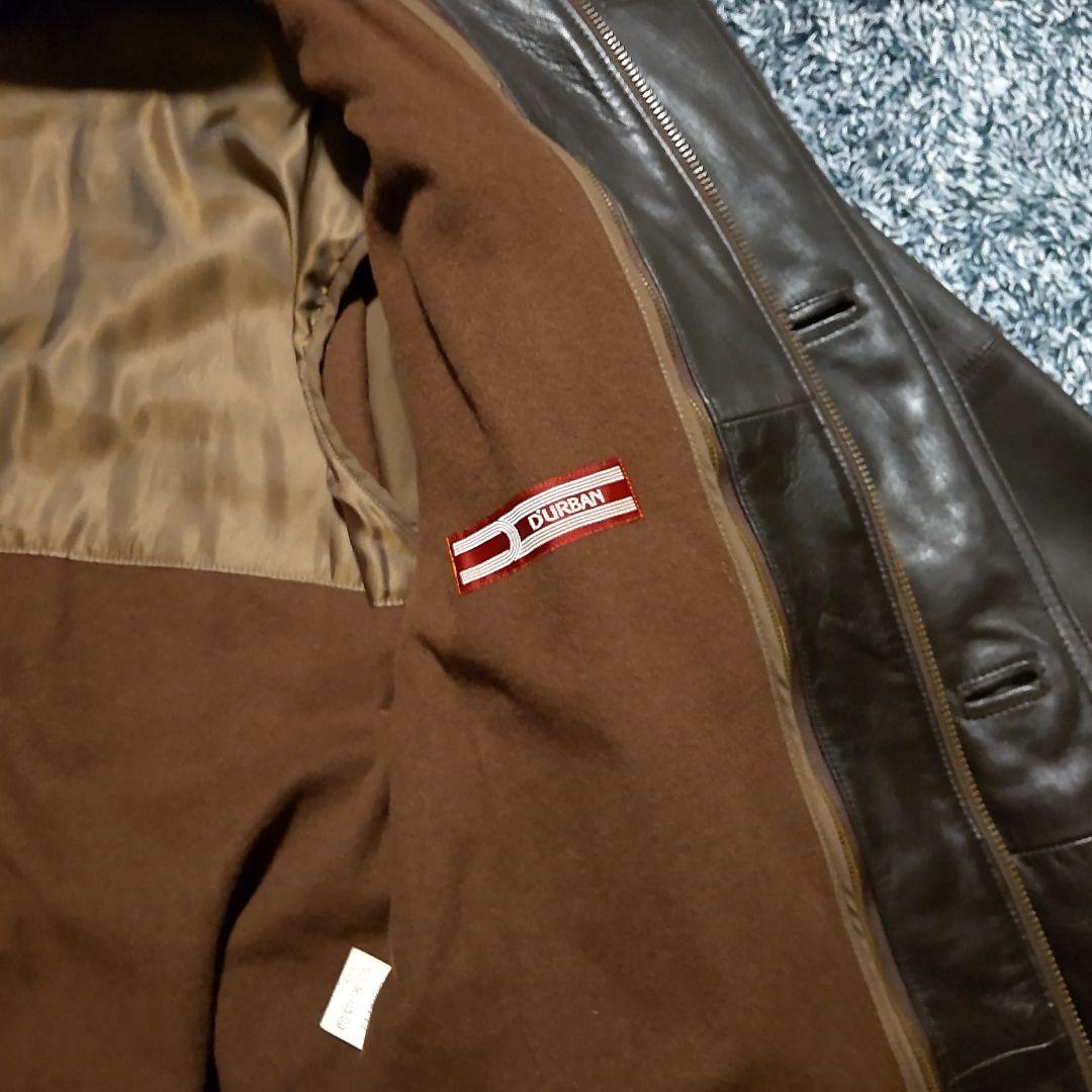 D'URBANレザーコート