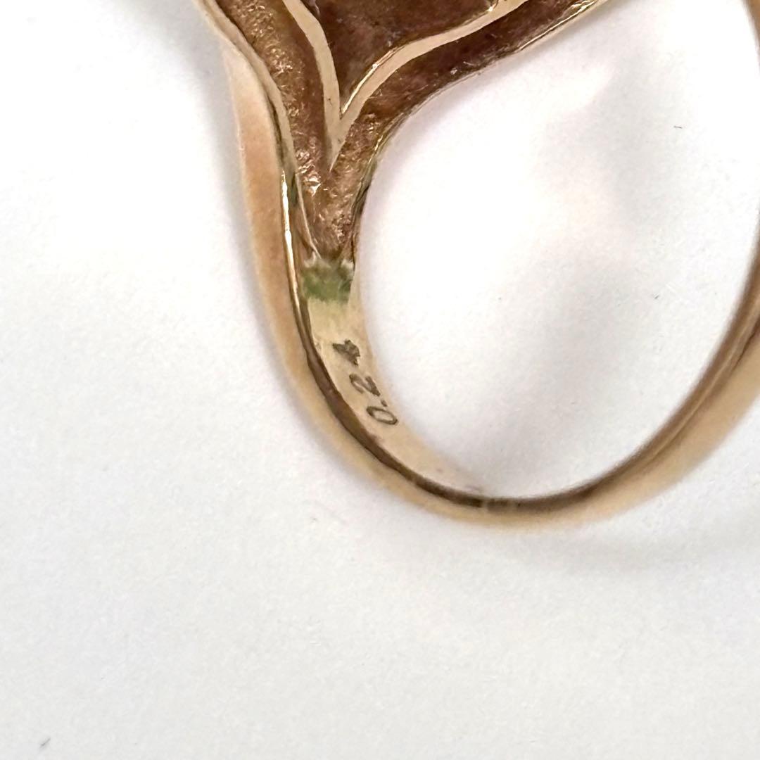 限定お値下げ‼️TASAKI★K18YG★9.2g南洋白蝶真珠14mmダイヤリング