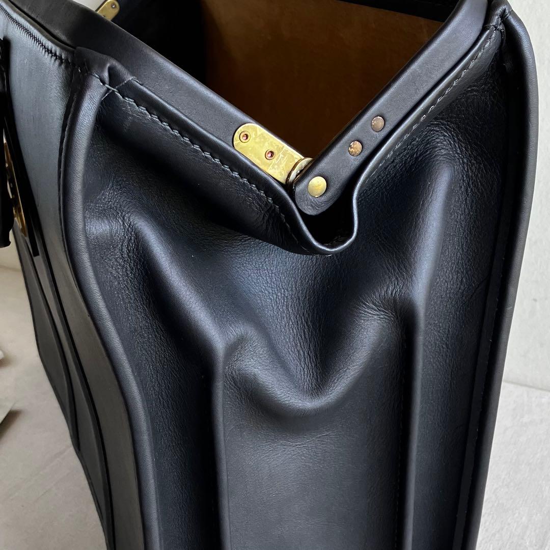 バッグ New Vintage Coach Briefbag Black Leather