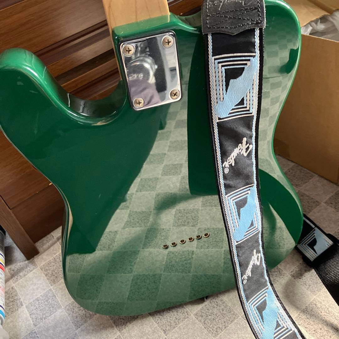 グリーン テレキャスタータイプ エレキギター Playtech