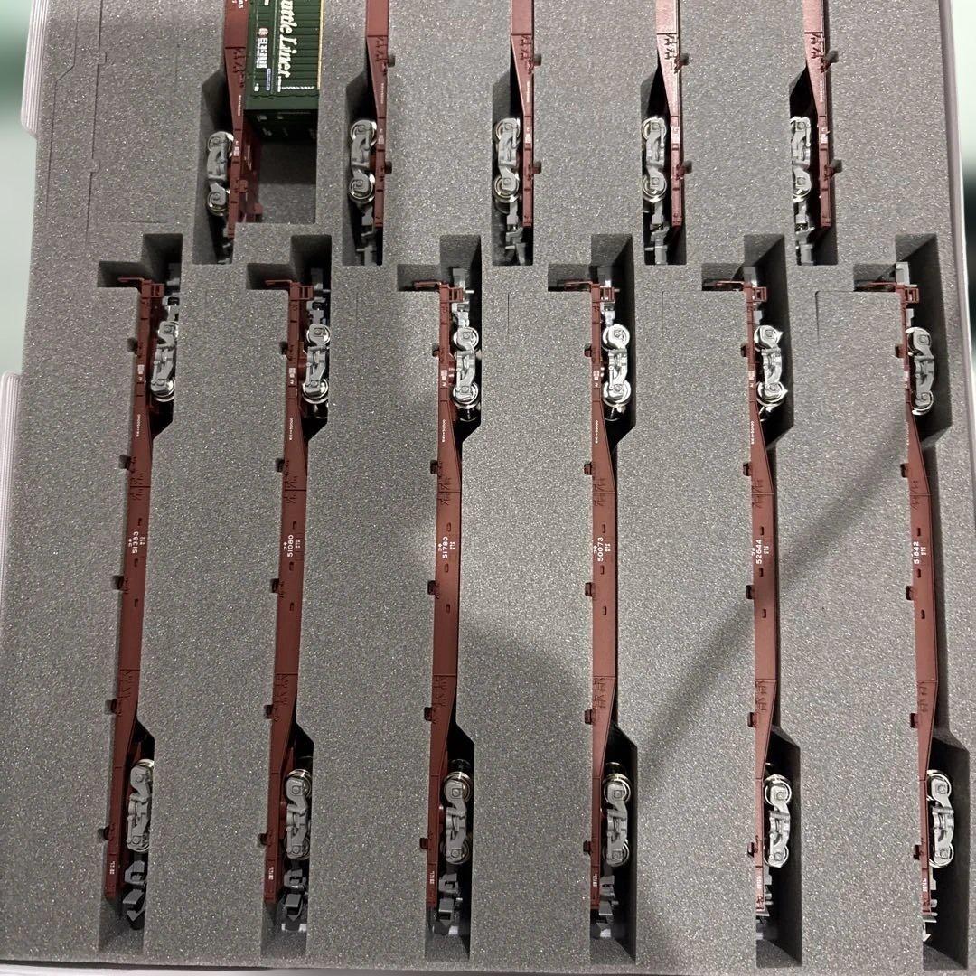 KATO 10-1317 コキ50000(グレー台車)コンテナ無積載11両セット