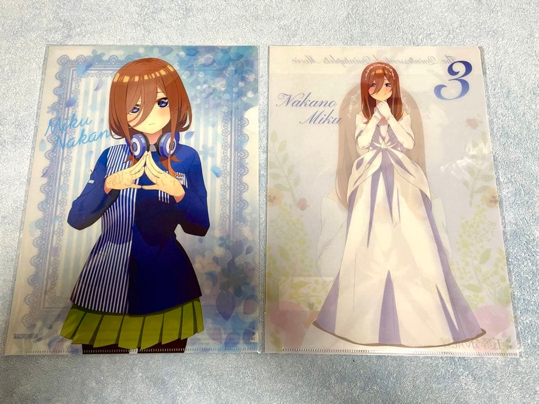限定グッズ　五等分の花嫁　 中野三玖   クリアファイル他　14枚セット
