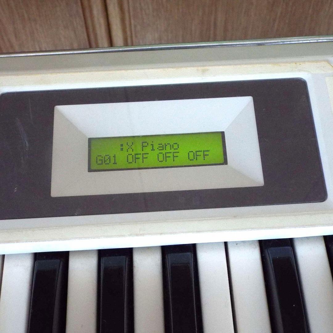 希少_完動_美品_KORG_X5-D_白_内部電池ソケット化_AC