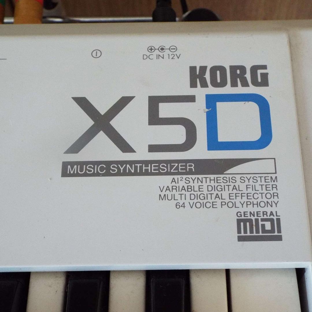 希少_完動_美品_KORG_X5-D_白_内部電池ソケット化_AC
