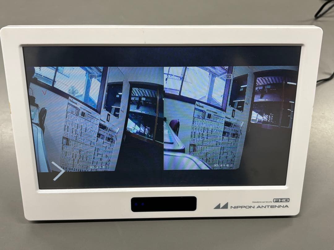 日本アンテナ防犯カメラセット 10.1インチモニター