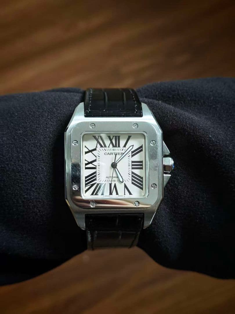 カルティエ CARTIER W20073X8　サントス100 LM 自動巻き