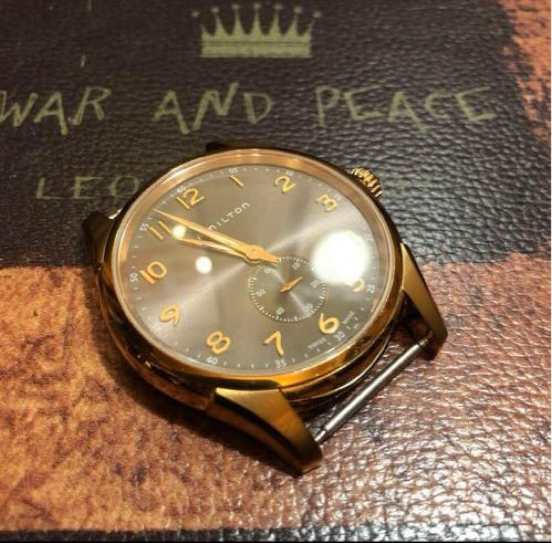 最終価格　美品　ハミルトン　ジャズマスター　スモセコ　ゴールド新品電池交換済み