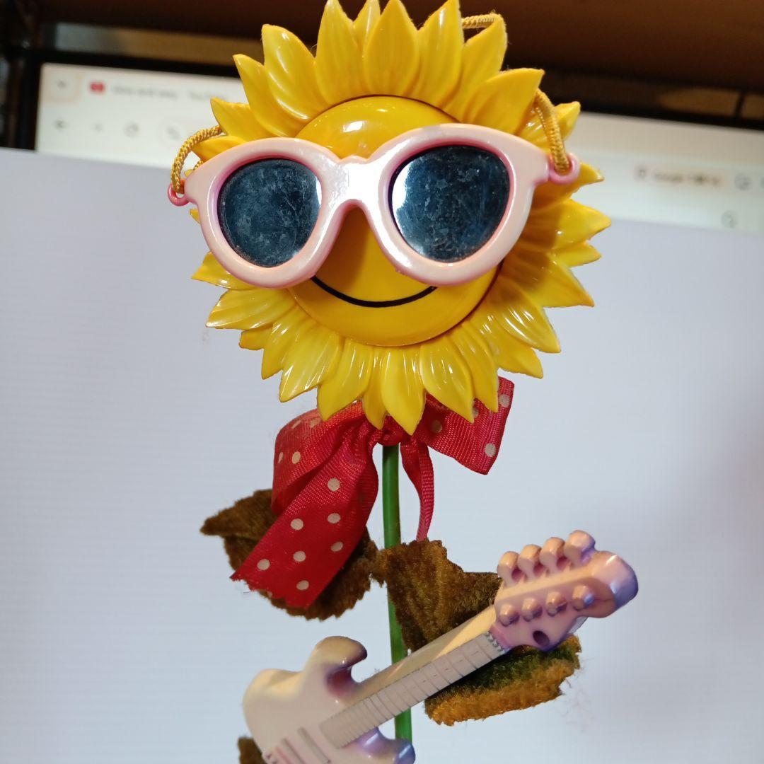 昭和レトロ　フラワーロック　FR-5　ひまわり　動作品