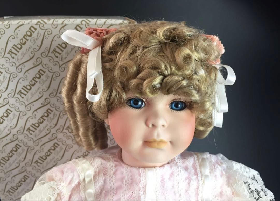 英国ヴィンテージ Alberonアルベロン社　ビスクドール　身長約53cm