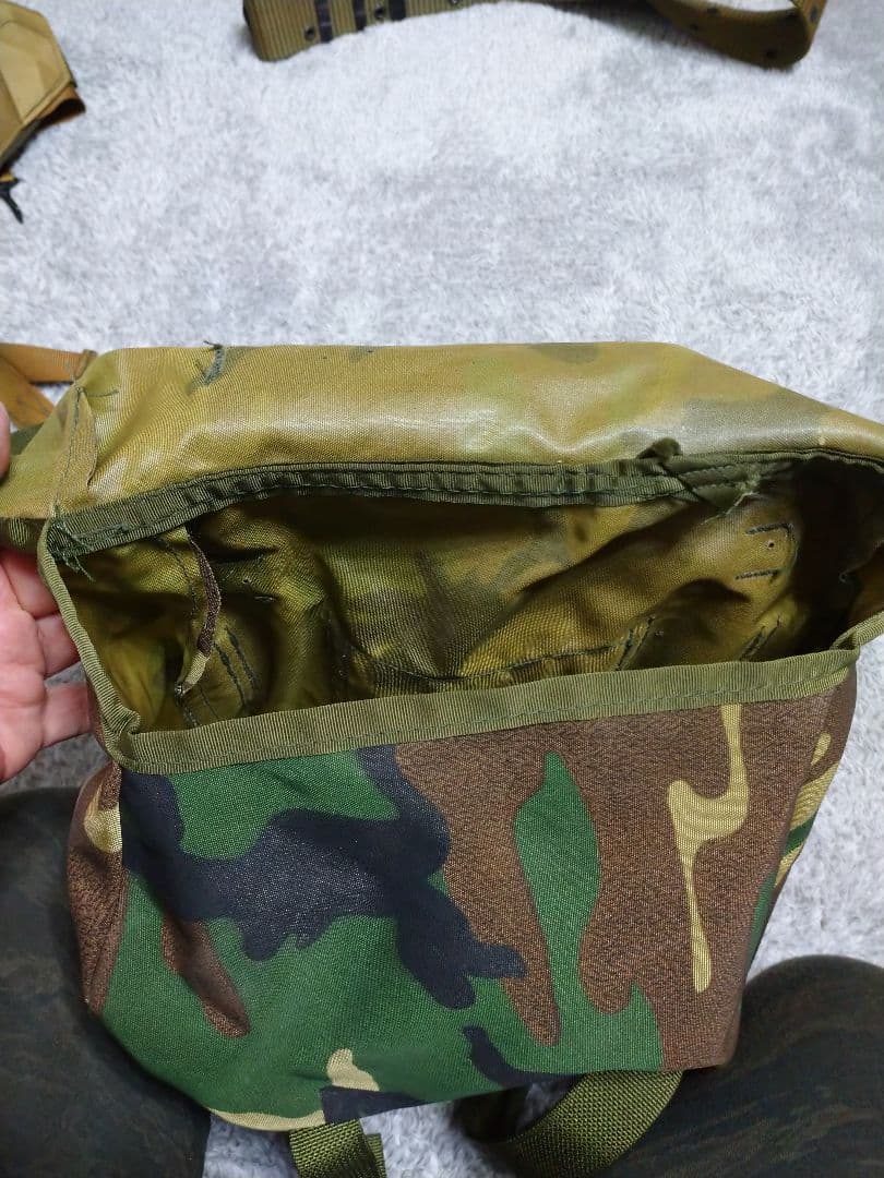 米軍ブットパックセット、 H型サスペンダー、ピストルベルト　ナイロン装備