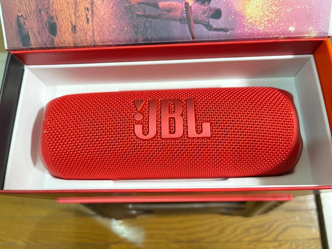 keiJBL FLIP6 レッド ワイヤレススピーカー
