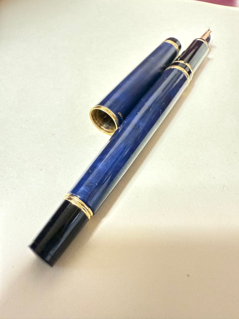 Pilot 万年筆 GRANCE ブルーマーブル 14K