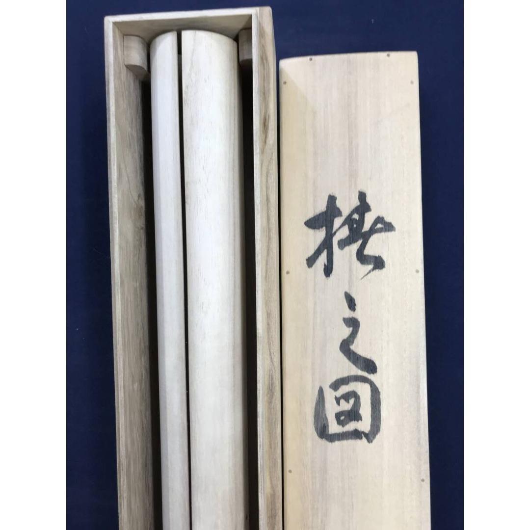 真作/登/椿に小禽図/小鳥図/冬の掛軸/掛軸/名家伝来/AK-445