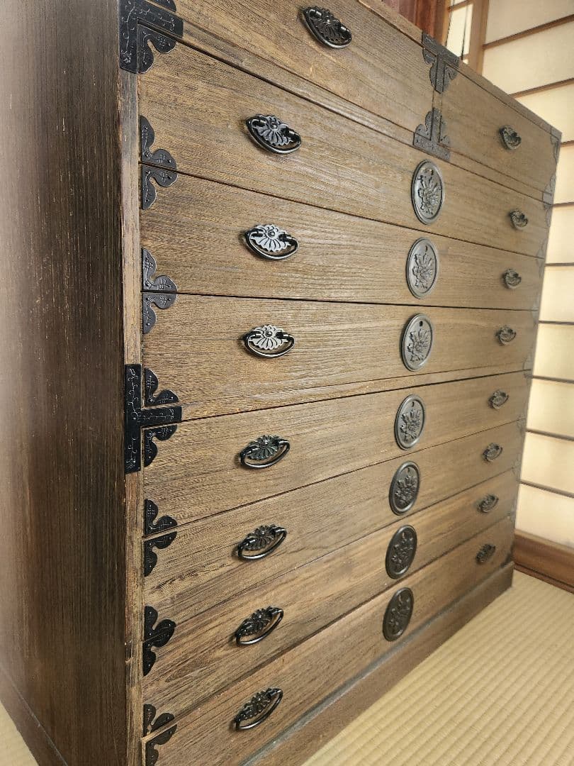 和ダンス　引き出し 収納 民芸家具 箪笥 古道具 アンティーク 和箪笥 伝統工芸