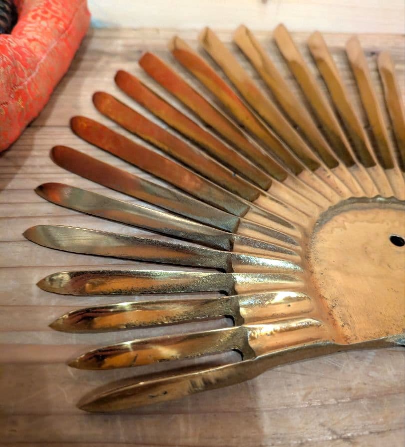 【良】年代物　美術品　出世兜　太閤　豊臣秀吉　美術鋳物　縁起物　昭和　骨董品