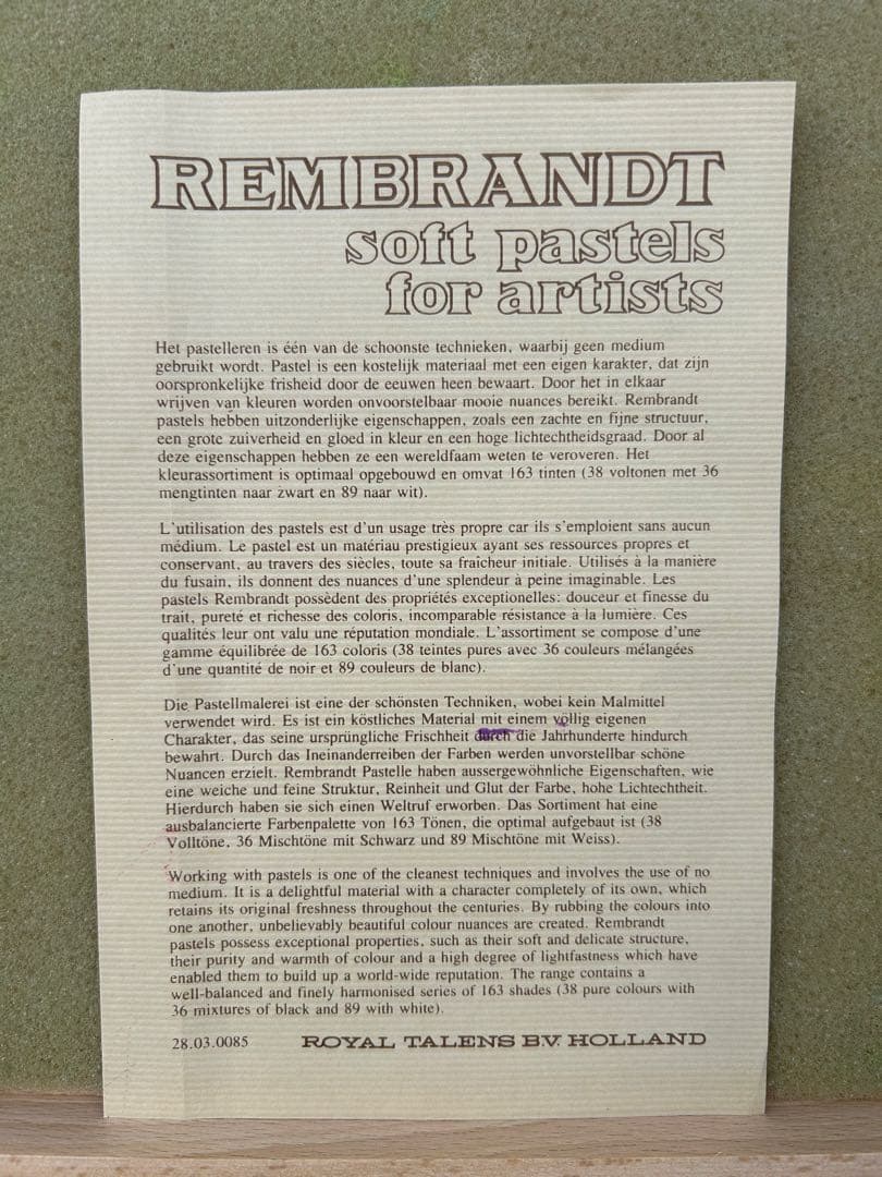 rembrandt レンブラント ソフトパステル 廃番品 180色