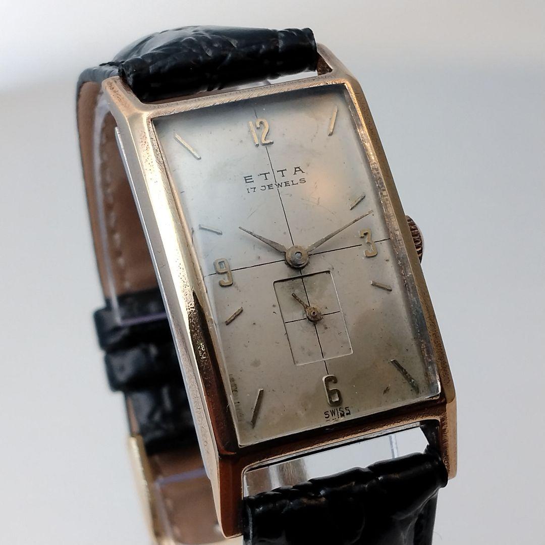 【1950s】ETTA スモセコ OH済 ヴィンテージ腕時計